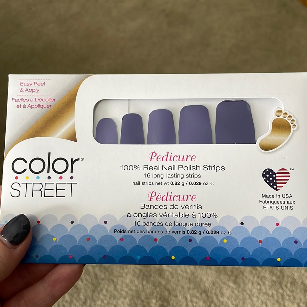 Color Street. Pedicure set. Evening Sky